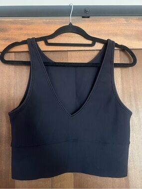 Lululemon Power Pivot Ribbed Luxtreme Tank Top In Black